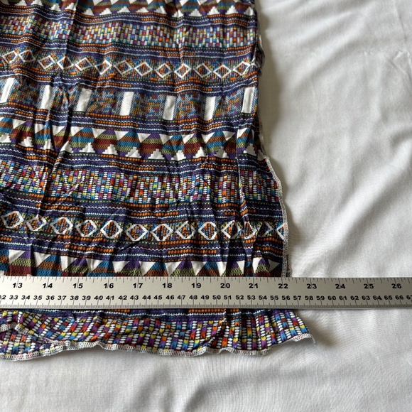 Women's Sleeveless Summer Aztec Maxi Dress Multicolor‎ Medium Tribal Coco Cabana - Picture 13 of 15